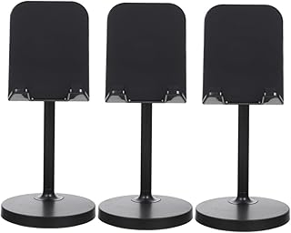 Hemobllo 3 Pçs Suporte Para Celular Mesa De Bicicleta Telefone De Escritório Guarnição De Metal Suporte Para Tablet Suporte De Mesa Para Mesa Suporte De Telefone Celular De Mesa Suporte De