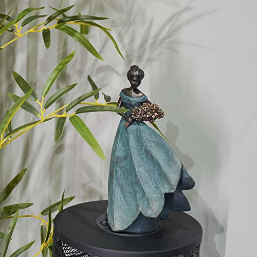 Guichifun Fairy Statue Collection Home Decoration - Leaf Angel Girls Resin Home Decor For Outside Or Inside Rustic Garden Outdoor Yard Fantasy Figurines Gift 5 X 3 X 7.5 Inch #TOP5