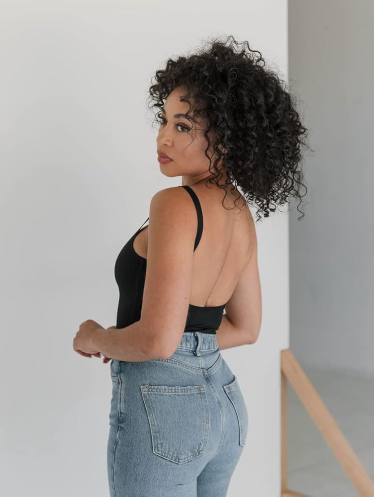 &her アンドハー　Backopen Bodysuit Pinko - Buttafuoco sleeveless bodysuit black - The Corner