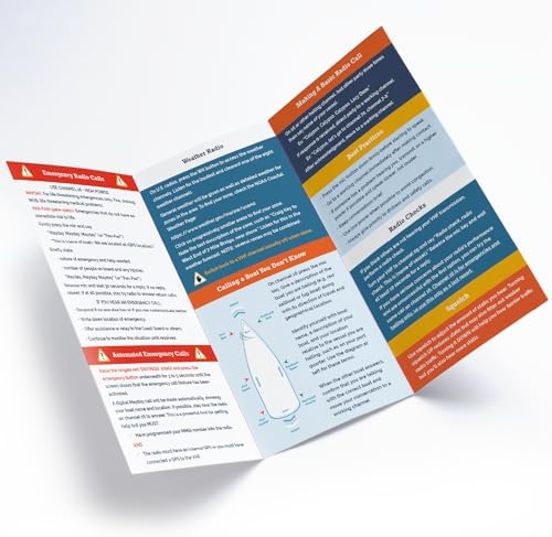 Quick Guide for VHF Radio Marine - Handy Boating Must Haves | Boating Accessory Reference for Improved Safety | Ideal Sailing Gifts | Informative, Concise and Long-Lasting | The Boat Galley
