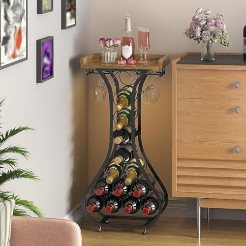 Soporte de vino de piso, minimalista y moderno miniatura 6