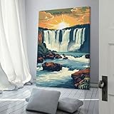Iguazu Falls Poster Leinwand Wandkunst Poster Dekoratives 