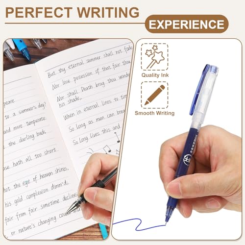 PATIKIL Bolígrafos Gel 0.5mm Pack 12 Tinta Negra miniatura 4