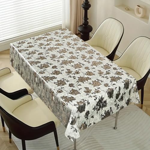 Image of Dakshya Industries PVC Waterproof Withoutlace Dining Table Cover (Size - 54X78 Inch) Rectangle 6 Seater Heat Rasistant, A2