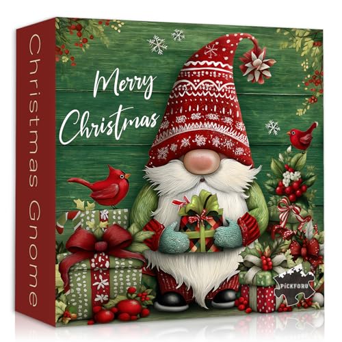 Christmas Gnome Puzzles for Adults 1000 Pieces, Winter Xmas Festi...