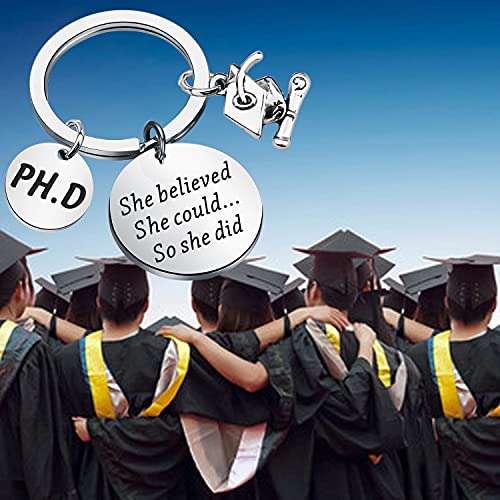 Image of ENSIANTH PHD Gift Phd Student Gift She Believed She Could So She Did PHD Graduation Gift Medical School Gift