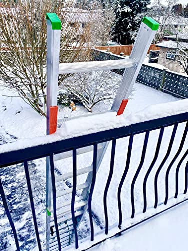 Image of Ladder Rail Covers for Gutters & Roof, Non-Marring Surface Protector, Helps Reduce Scratches & Dents | Extension & Multi-Position Ladder Accessory | Fits 1 inch Wide Offset inchT inch