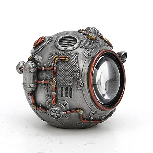 Estatua Steampunk Orb de Resina 3.38 pulg Veronese Design miniatura 2