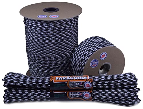 Bored Paracord - 1', 10', 25', 50', 100' Hanks & 250', 1000' Spools of Parachute 550 Cord Type III 7 Strand Paracord Well Over 300 Colors - Harmony - 50 Feet