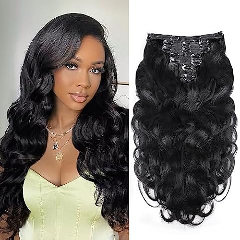 Liqusee Body Wave Clip In Hair Extensions Cover
