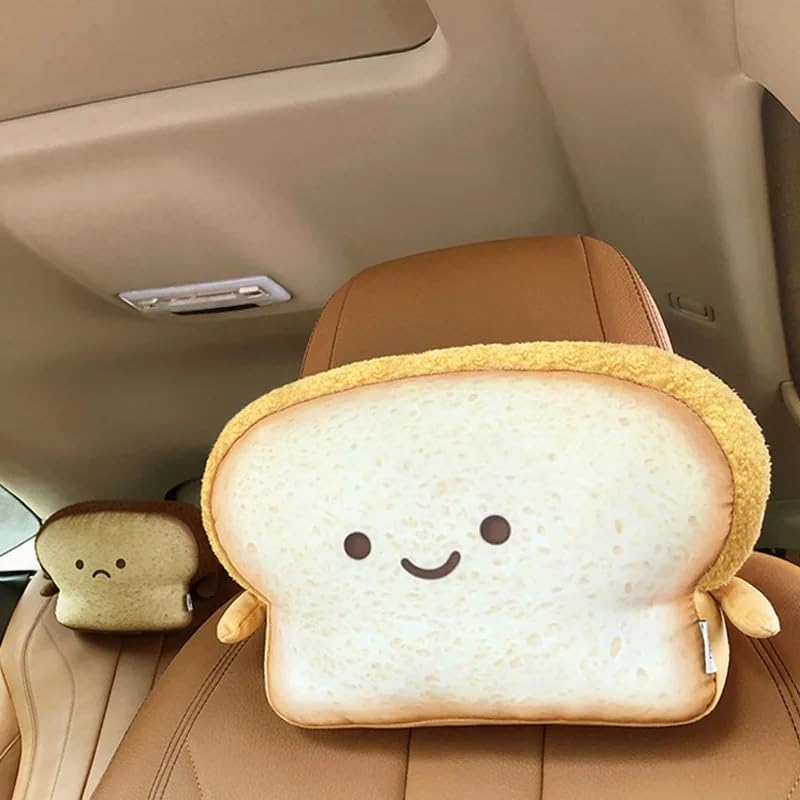 Almohada Interior Linda del Cuello del Asiento del reposacabezas del Coche de la Tostada del reposacabezas de la Historieta (Color : 03)