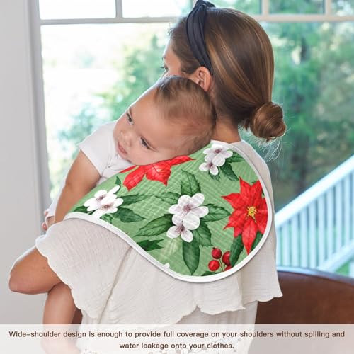 Berry Chartreuse Baby Burp Cloths Absorbent Cotton Burp Cloths Rags Burping Clothes for Babies Burp Cloth Baby Bibs Washcloths for 22x11IN Newborn Baby Essentials,2 Pack4