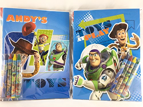 Toy Story Party Favors Coloring Book & Crayon Set 12 Pack ( Assorted Style)