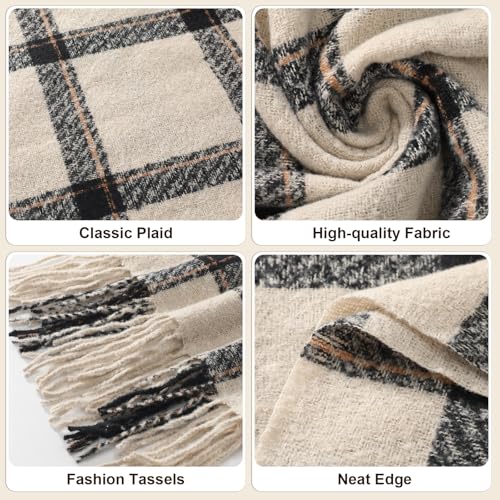 Winter Women Scarfs, Fashion Cashmere Feel Plaid Scarf, Long Scarf, Chunky Winter/Fall Pashmina Shawls and Wraps4