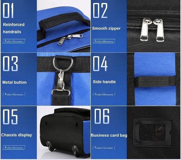 Bolsa de Viaje Ligero de Golf, Bolsa de aviación Plegable de una Sola Capa con poleas, 1.4 kg