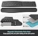 Arteck Multi-Device Comfortable Wireless Bluetooth Keyboard with Nano USB-A, USB-C Type C Receiver Palm Wrist Rest Full Size Keyboard for Windows iPad OS Android, Computer Desktop Laptop PC Tablet