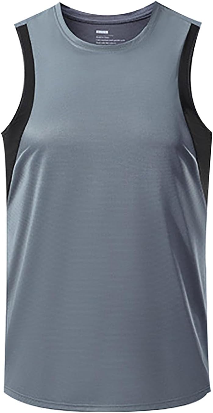 Men's Athletic Tank Tops Slim Fit Sleeveless Shirt Performance Wear Fitness Training Vest Comfortable Activewear