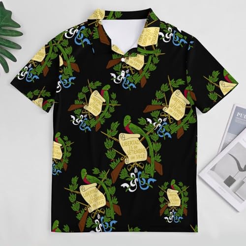Polo de manga corta para mujer con el Escudo de Guatemala para ocio 3