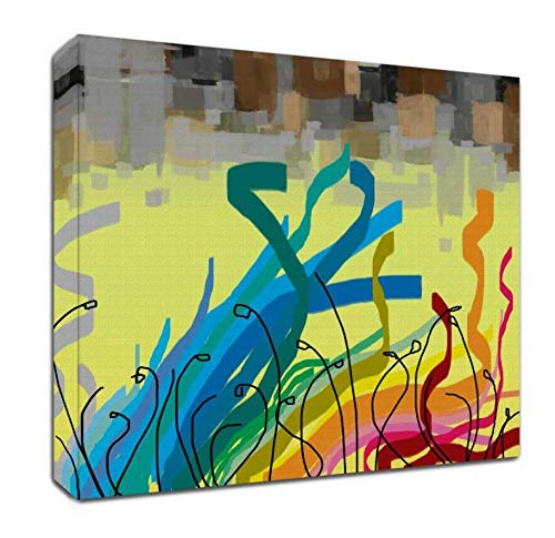 iDecor canvas printing of abstract in 40 x 40 cm frame