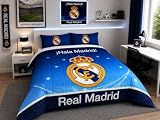 Real Madrid Edredón Nórdico 300 g/m², Cama 90cm 180x260cm)
