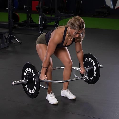 Miniatura 6 de Titan 2" barra hexagonal de levantamiento de pesas olímpico, barra de levantamiento