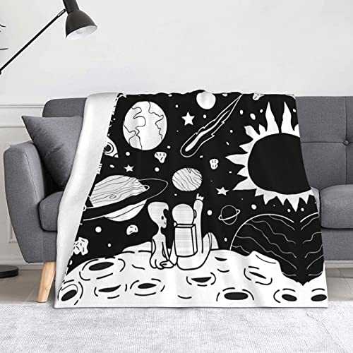 Couverture flanelle astronaute jeté de canapé confortable premium - 2