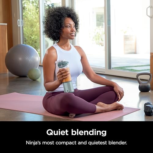 Ninja Blast Portable Blender & Accessories, Cordless, 18oz. Vessel, Personal Blender for Shakes & Smoothies, Leakproof Lid & Sip Spout, USB-C Cord, Dishwasher Safe Parts, BPA Free, Soft Sage, CL155ASG by Ninja - Image 3