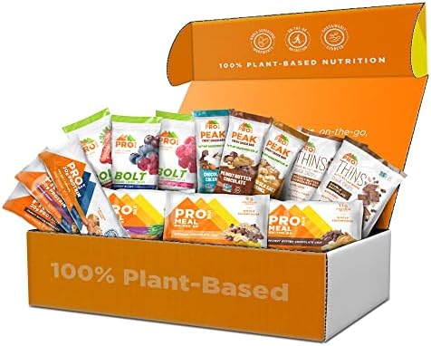 PROBAR – Plant-Based Starter Pack - Gluten-Free, Non-GMO, Healthy, High Protein Snacks - Natural Energy for Hiking, Cycling, Camping, Snowboarding, Skiing (Pack of 14)