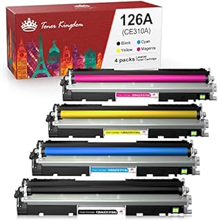 Toner Kingdom Remanufactured Toner Cartridges Replacement for HP 126A(CF310A) 130A(CF350A) for HP LaserJet Pro MFP M175 M175A M175nw M275nw M176 m176FN M177 M177FW CP1020 CP1025 CP1025nw (4Pack)