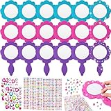 Creative Activity Kit Promoting Motor Skills: this package, including 20 pieces of ocean themed small mirrors for crafts and 6 pieces of self adhesive stickers, is not only a craft activity, but also a developmental tool; The kit encourages children ...