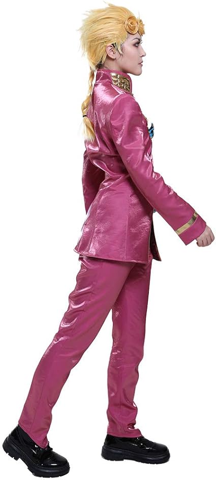 Amazon Miccostumes 男性 コスチューム アニメ 主人公 コスプレ 衣装 ピンク 制服 セット コスプレ 仮装 通販