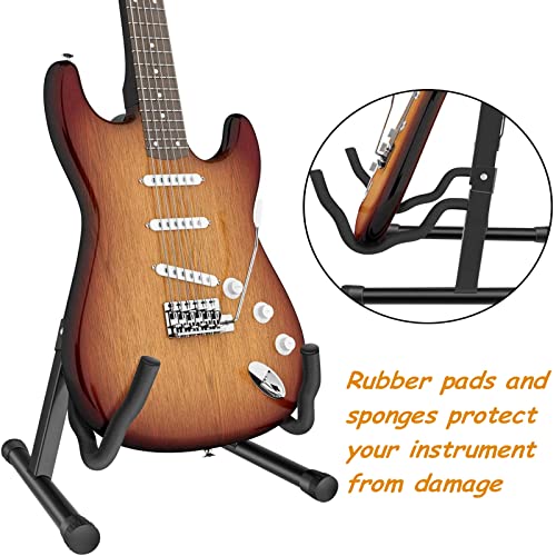 Mallez Cello Stand, Folding Guitar Support Stand, A-Frame Cello Holder, Universal Floor Stand For Acoustic, Electric Guitar, Bass Guitar, Cello, Mandolin, Banjo #TOP3