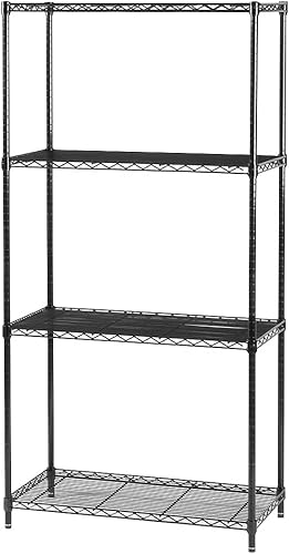 Safco Productos Unidad de inicio de estantería de alambre industrial 36 pulgadas de ancho x 18 pulgadas de profundidad x 72 pulgadas de alto (la