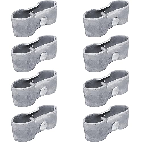 Jake Sales - Chain Link Fence Panel Clamps ~ Kennel Clamps: Qty 8 for 1-7/8 Chain Link Fence Pipe Panel Frames. for Dog kennels/Dog Runs or Temporary Chain Link Fence. Saddle Clamps.