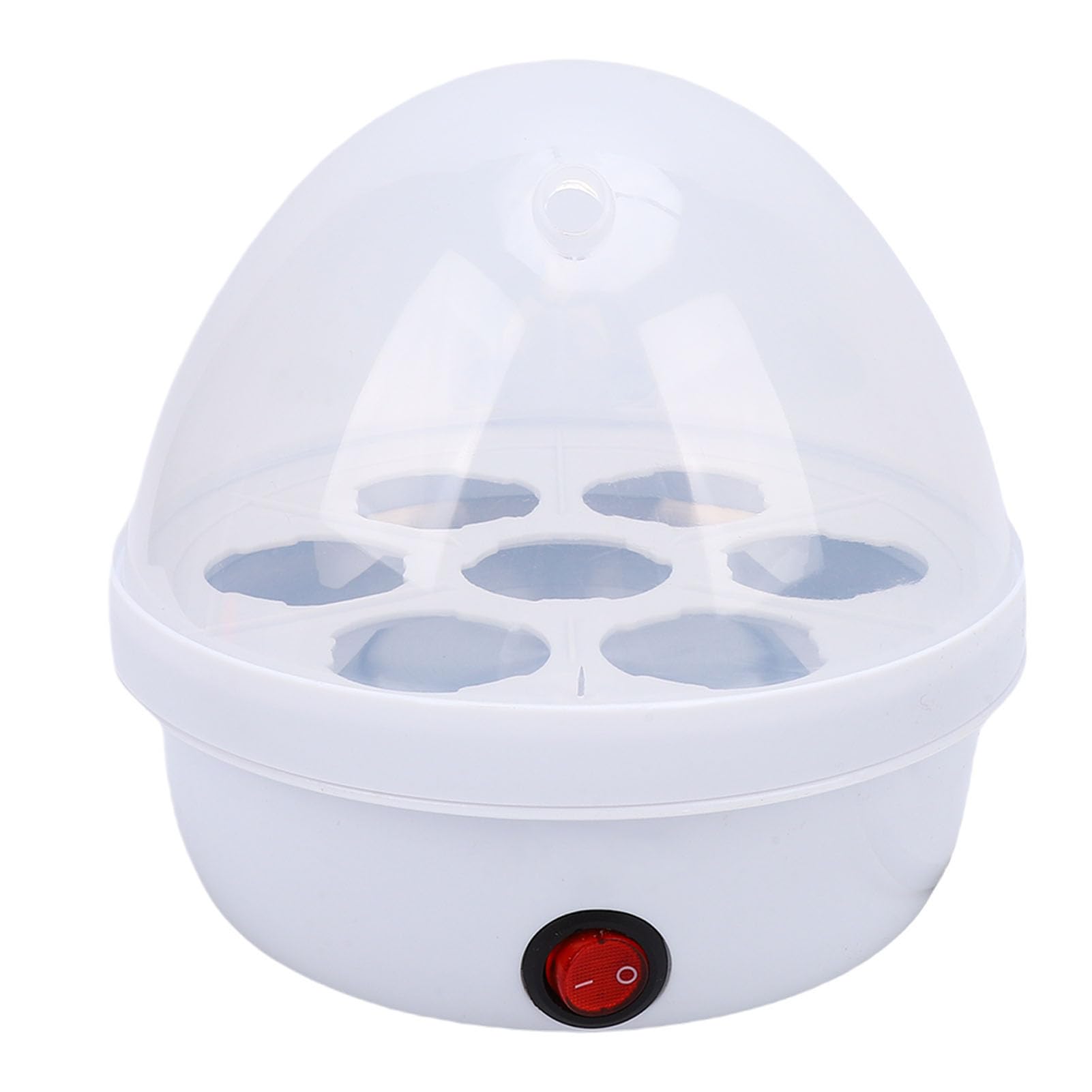 Omabeta Cuociuova Elettrico da 350 W Ideale per Bollire Rapidamente Uova in Camicia e Sode per la Domestica Capacità di 7 Uova Acciaio Inossidabile