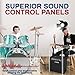 PENNZONI Amp Shield, Amp Acrylic Shield, Guitar Amp Shield, Clear Acrylic Panel Amp Shield with Plastic Hinges (3 Panels, 3ft x 4ft)