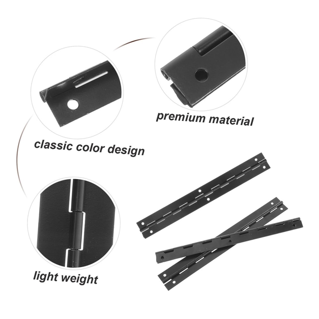 ibasenice 3pcs Jewelry Case Hinges Long Piano Hinges Metal Jewelry Box Hinges Diy Projects