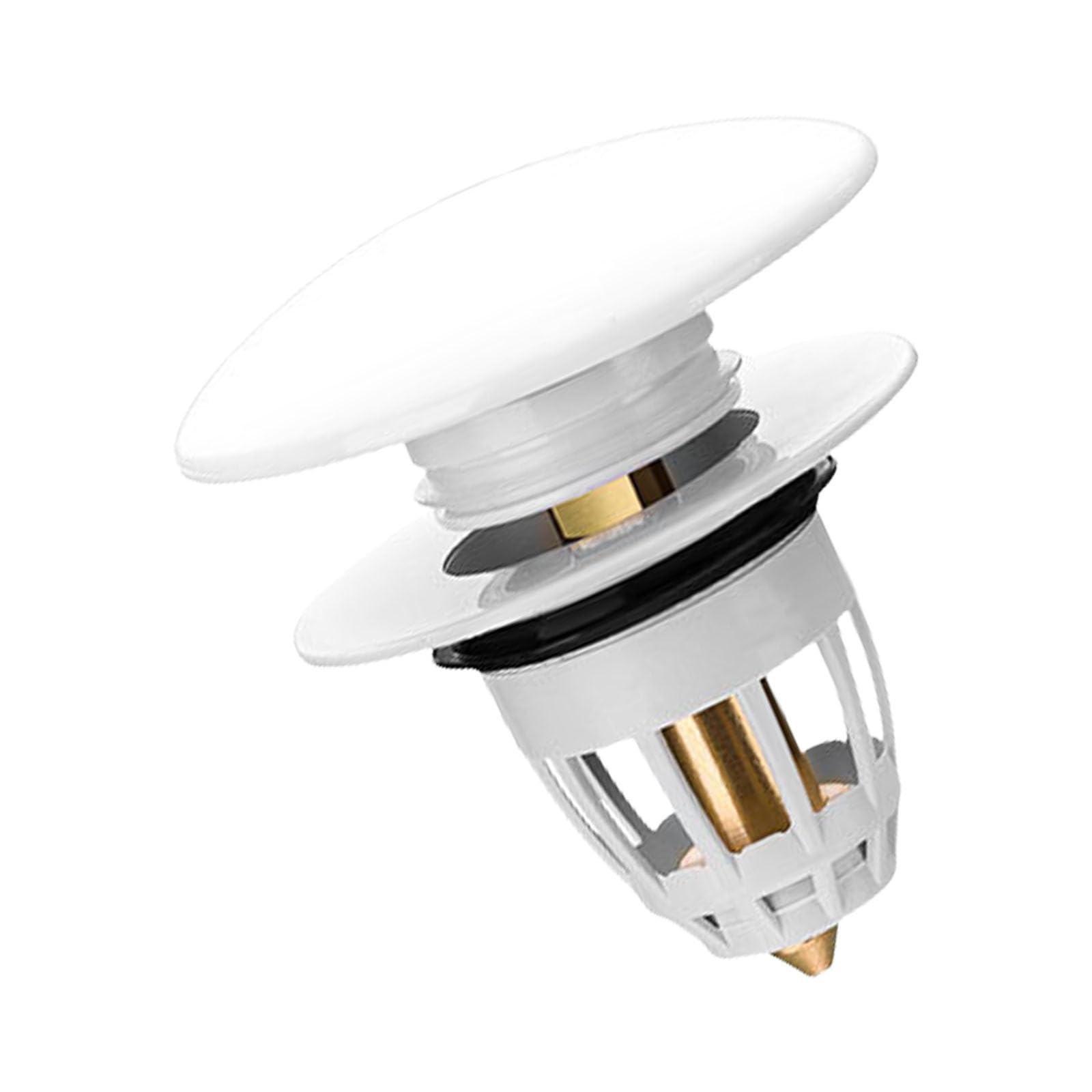 Easy To Use Press Top Drain With Ceramics And Sturdy Brass Construction Accessory For Home And Commercial Use