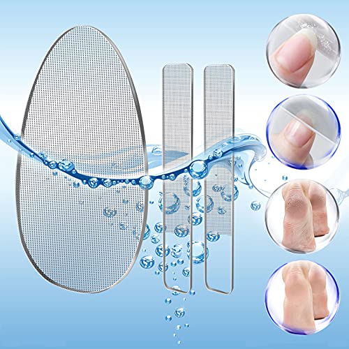 Uyicoo Foot Scrubber , Dead Skin Callus Remover With Foot File And Glass Nail File, Professional Pedicure Kit Heel Scraper For Feet, Leg, Elbows, Hands And Back. #TOP2