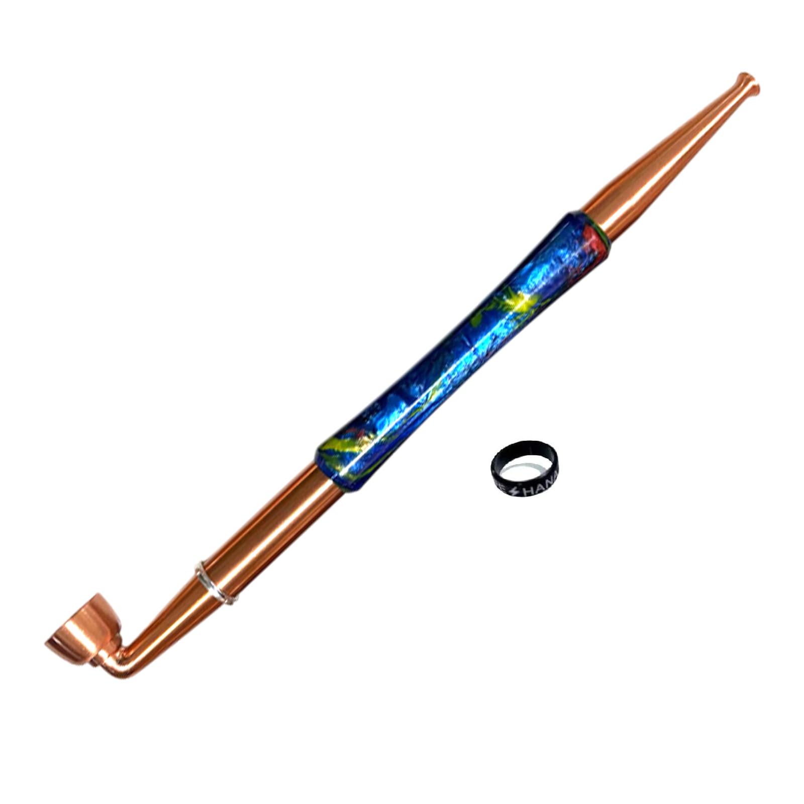 Amazon.co.jp: キセル 29cm ブルー アクリル 喫煙具 ヤニ取り 金属