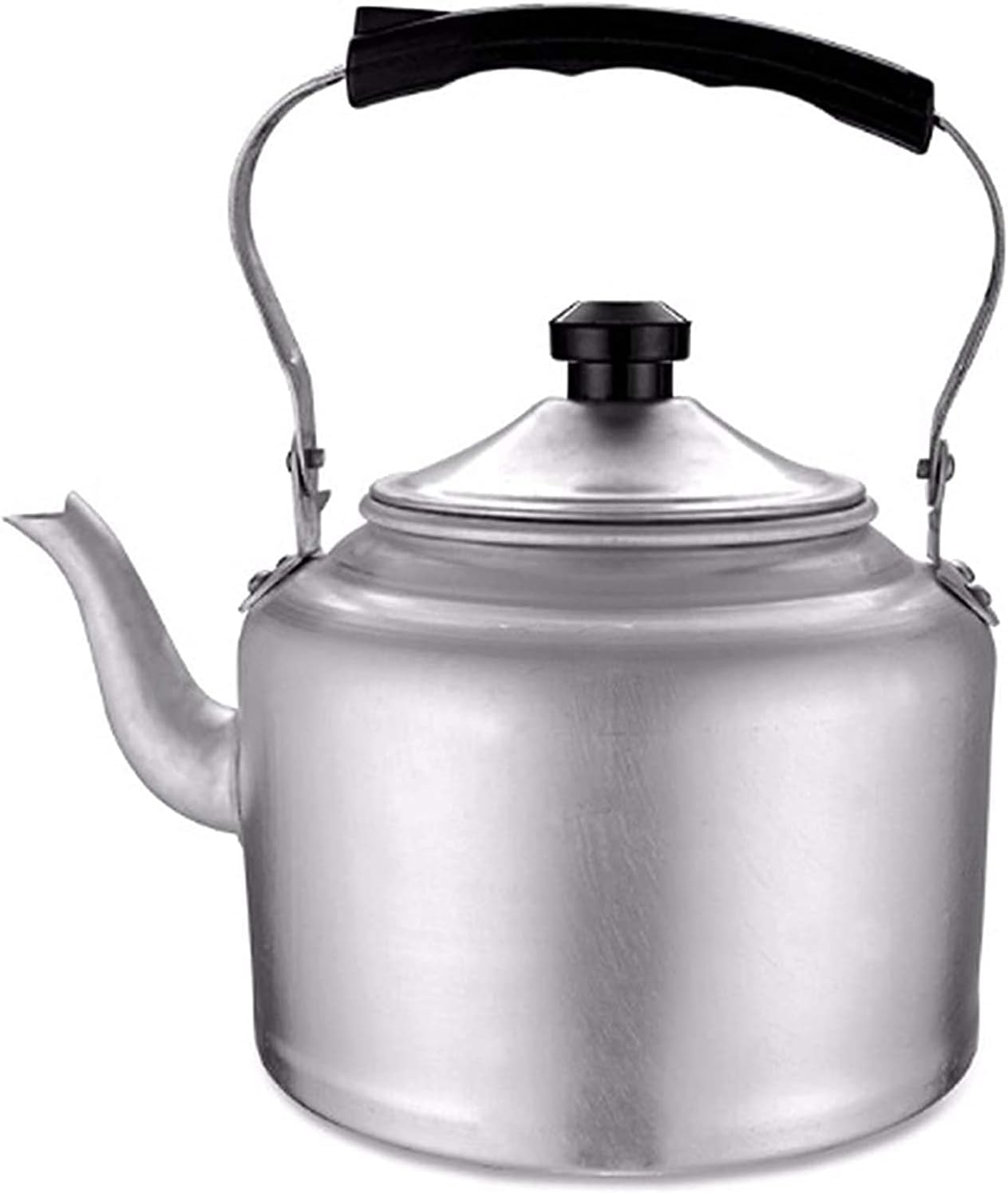 Stove Top Kettle,Induction Hob Kettle, Camping Whistling Kettle Large Capacity Tea Kettle Stove Top Tea Kettle Aluminum Tea Kettle Traditional Stainless Steel Stovetop Kettle(Color:Silver;Size:3L) ( C