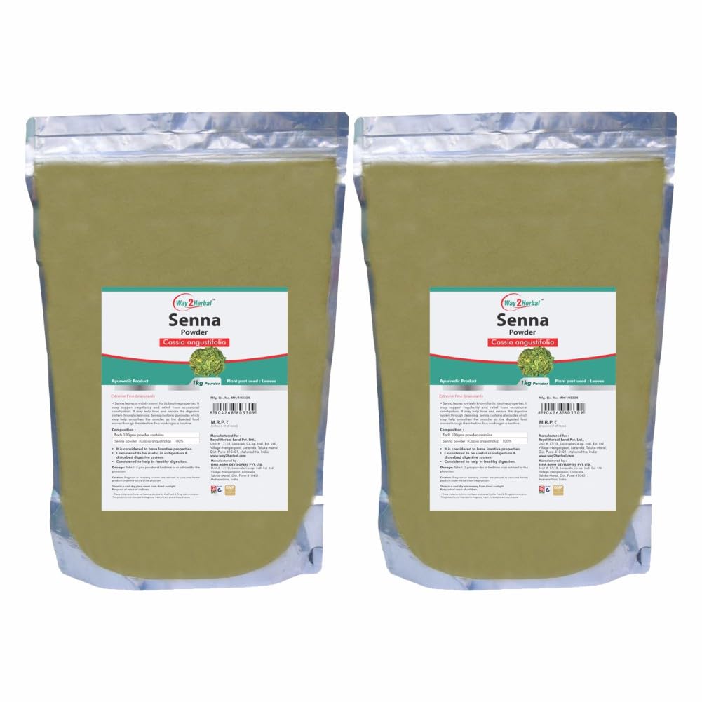 Way2Herbal Senna Sonamukhi Patta Powder (1 Kg Pack of 2) (B07RRV1D29) Amazon Price History, Amazon Price Tracker