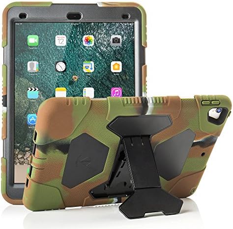 iPad Air 3 Case iPad 10.5 2019 Case Shockproof Impact Resistant Kids Protective Cover with Kickstand - Army