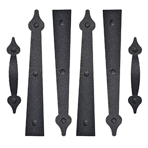 image for SANKINS Garage Door Magnetic Decorative Hardware Carriage Accents Faux
