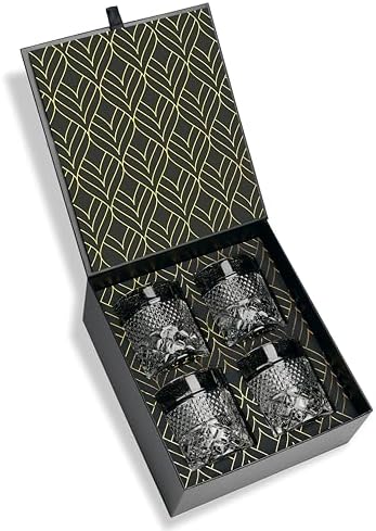 Set De 2 Verres à Whisky Iceberg – 300 Ml, Verre épais, Design Iceberg, Pour Scotch, Bourbon, G&T