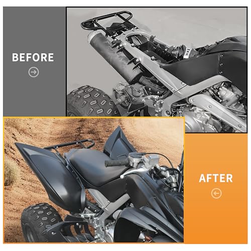 Image of Rear Fender Flares for Yamaha Raptor 700 700R 2013-2025 Accessories, Black Front Mud Flaps Mud Guards Extension for Raptor 700