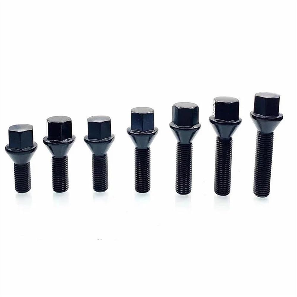 Auto Viti Delle Ruote Compatibile Con Citroen Mozzo Ruota Bulloni Ruota Vite Perno Ruota Superficie Conica Rondella Piatta Dadi Di Bloccaggio Ruota 20 Pezzi M12x1,5