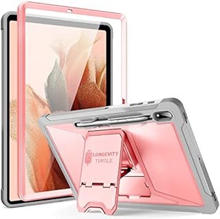 ZtotopCases Case Compatible with Samsung Galaxy Tab S8 Plus 2022/ Tab S7 FE 2021/ Tab S7 Plus 2020 12.4" Tablet, Cover with S Pen Holder, Built-in Screen Protector & Dual Layer Shockproof, Pink