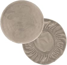 2 Pcs Stool Cover Chair Cover Round Chair Cover Diameter 11.8 - 14.2 inches (30 - 36 cm), Seat Only Cover, Elastic Material, Swivel Chair
