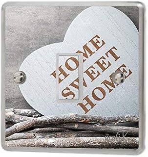 the grafix studio Love Heart Home Sweet Home Light Switch Sticker Vinyl/Skin cover (design 4) sw84